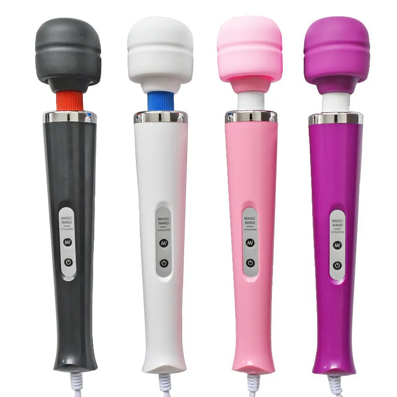 10 Modes Wired Big Headed Vibrating Body Massager Sex Toys AV vibrator magic wand For Woman