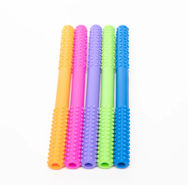 
Hollow teething tubes baby silicone teethers chewy tube toys for baby 0-6 months baby teether 