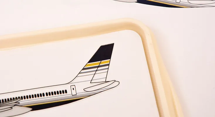 Airline uses Antiskid paper  non slip tray mat