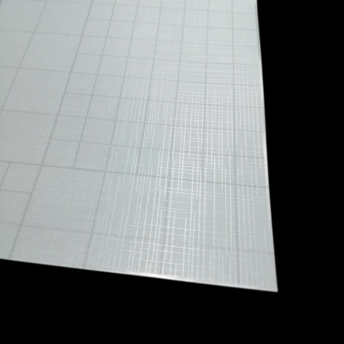 Cross line transparent cold pressed film linear decorative film PVC self-adhesive advertising application