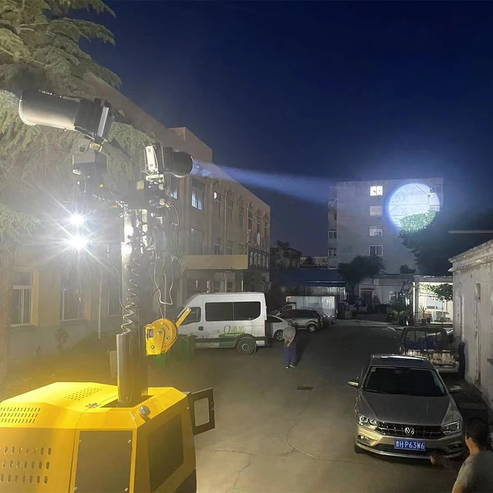 High Mast 3m 5m 8m 9m Mobile Signal Lighting Garden Home Stack Light Towers