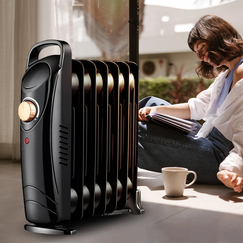 Oil Filled Radiator Heater Portable Space Heater custom 700w/1000w Adjustable Thermostat Quiet Heater for Home Office