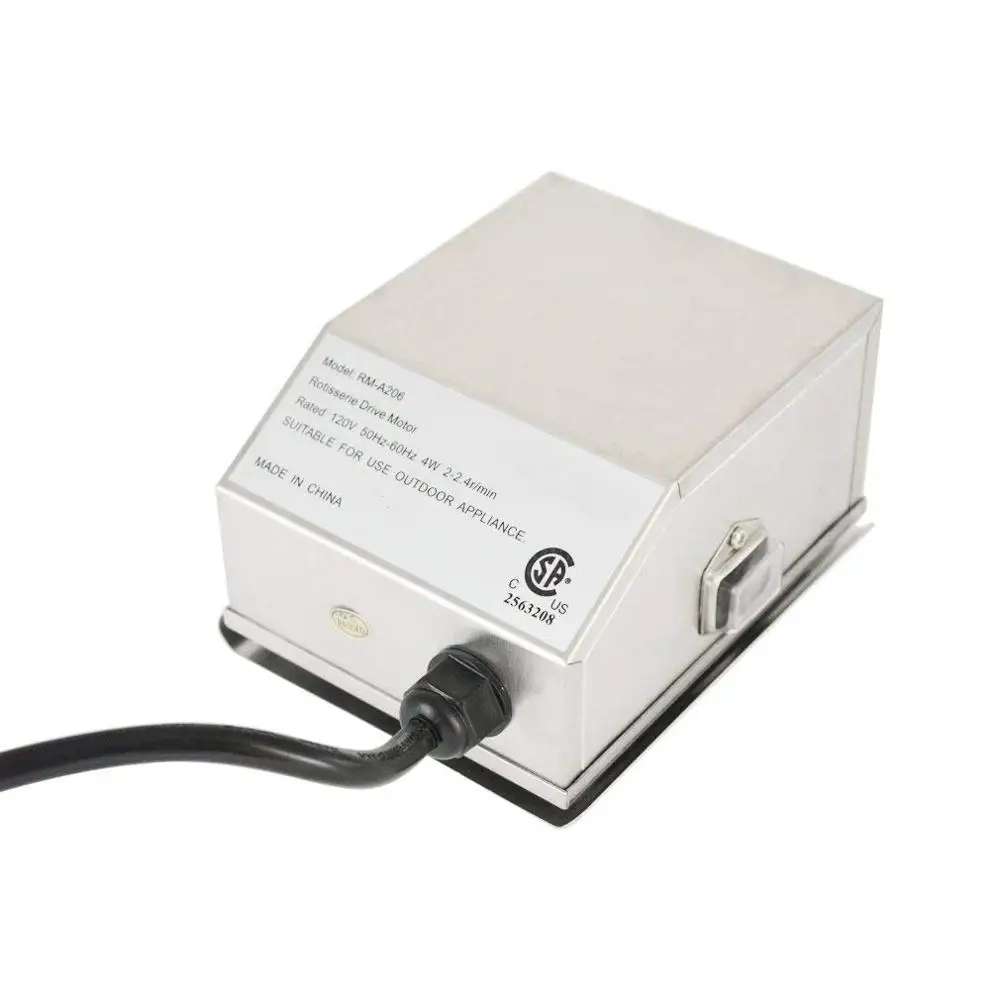 Grill stainless steel electric rotisserie drive motor