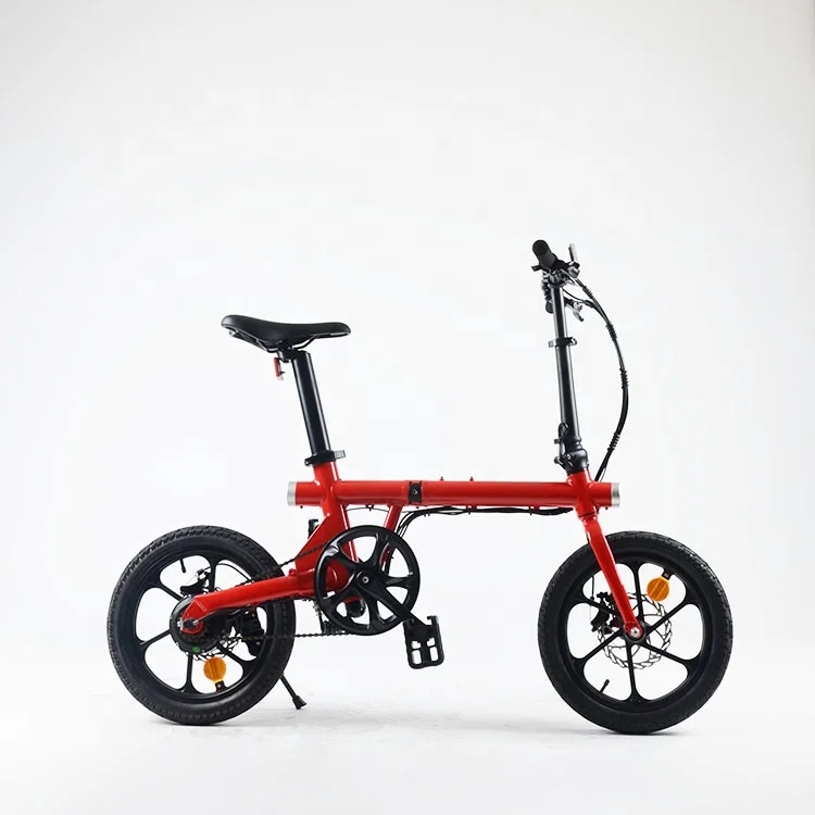 Qicycle the most 16 inch lightest electric folding bike for adults with pedal