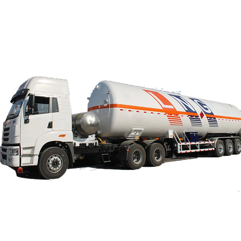 LNG gas heavy truck cryogenic liquid transport  tanker semi-trailer