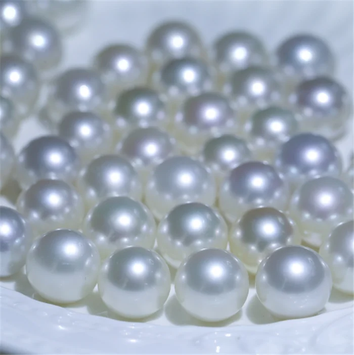 3-10mm 3A AAA grade half drilled full perfect round river cultured fresh water real natural white freshwater loose pearl no hole
