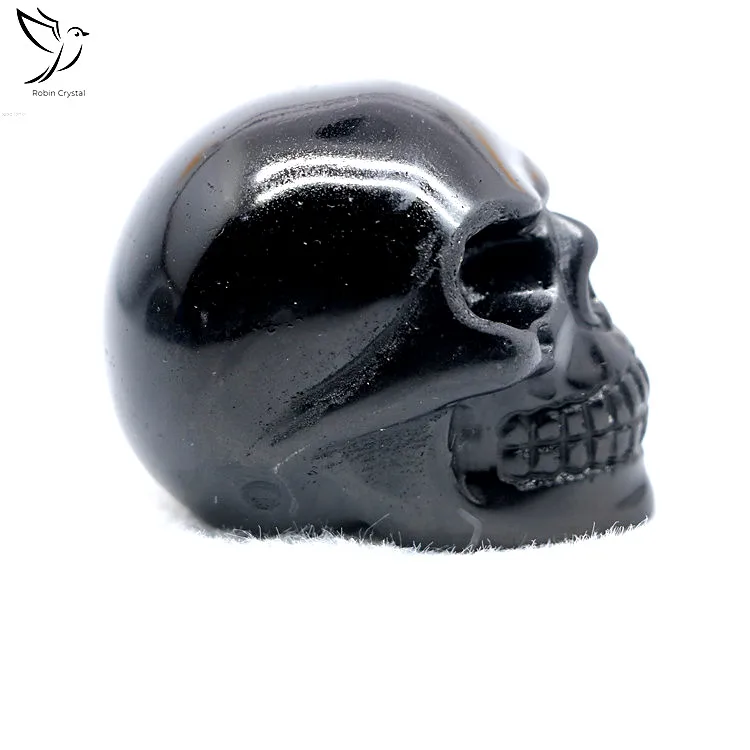 Wholesale High Quality Cheap Custom Material Obsidian Crystal Skulls Price  for Sale