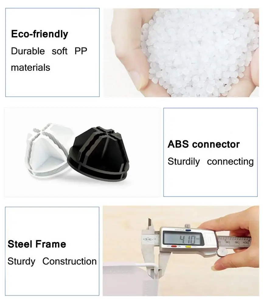 15-Cube Shoe Rack DIY Organizer, Cubby Modular Shelving Storage Plastic Cabinet with Doors