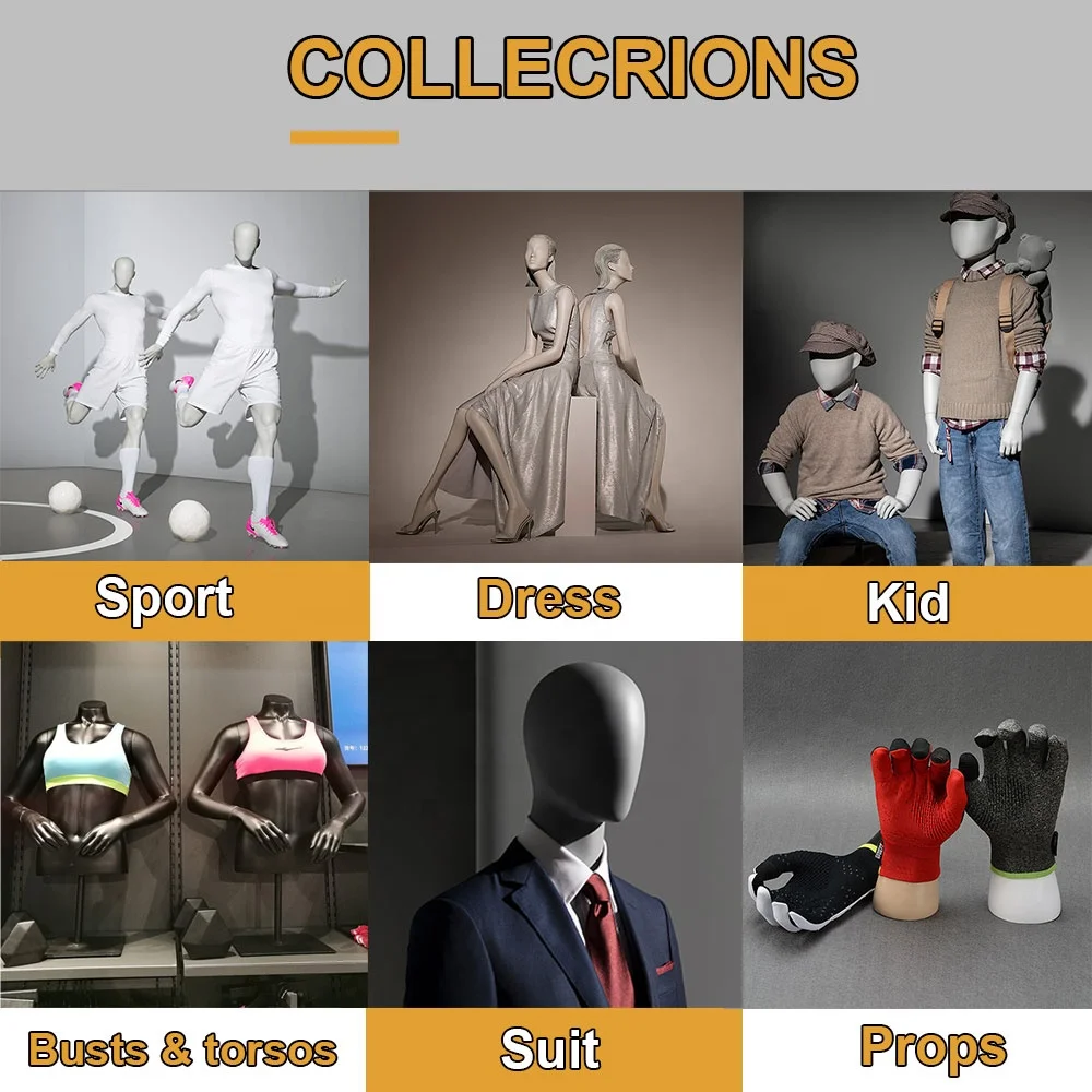 Fiberglass Man Women Child Kid Dress Form Full Body Stand Male Stand Femme Magasin Tete De Display Female Head Torso Mannequins