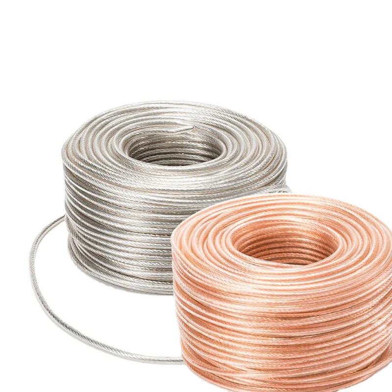 Plasticized copper stranded wire 2.5/4/6/10/16/25 square meter tinned transparent sheathed grounding wire