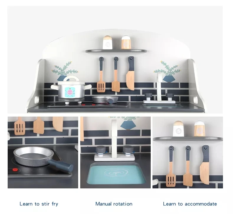 High Quality Kids Toys sale Wooden Role Play Kitchen Toy customization fun Kitchen Set Toys for Kids