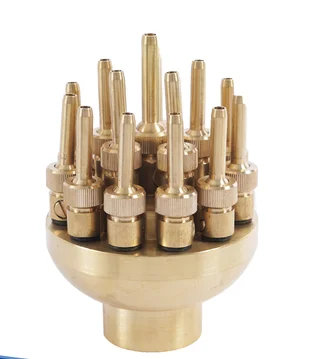 Fountain Equipment Three Tier Flower Shape Brass Fountain Jet Nozzle