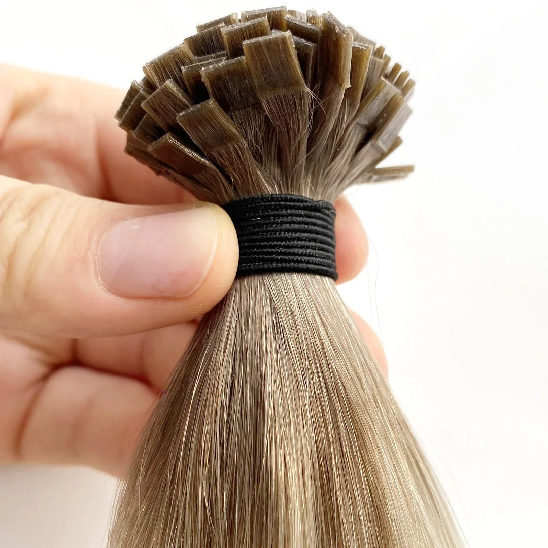 Professional Factory Russian Hair Double Drawn  Flat tip remy Keratin tip hair extension