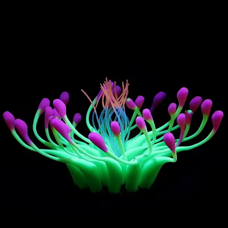 Fish tank landscaping simulation coral water grass resin luminous coral aquarium with coral decoration