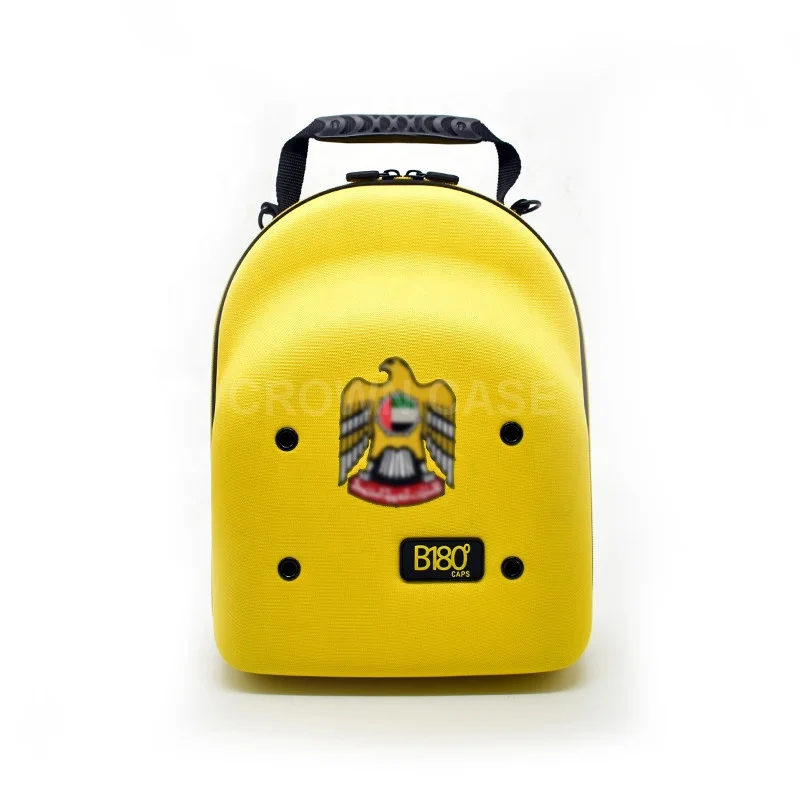CROWN Custom printing Logo hard shell eva baseball cap carrier case bag, hat carrier, cap carrier