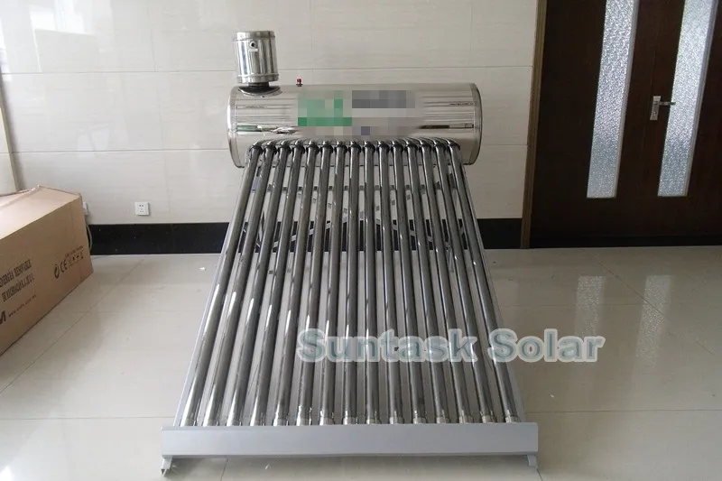 Compact Non Pressurized Solar Water Heater 47*1500mm Vacuum Tube Direct Plug Shower Water Geyser ST Series