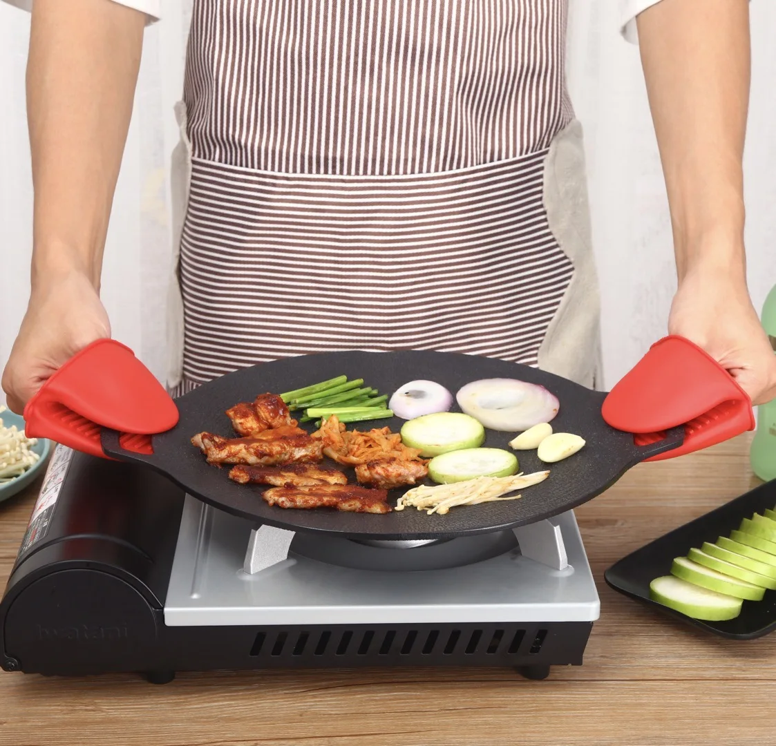 camping grills Kitchen Roaster pan Baking Tray Enamel steel Oval Turkey Cover Roasting Pans bbq grills outdoor