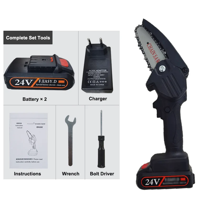 RHK Chain saw Professional Cutting Machine Attachment Electric Mini Chainsaw Portable Electric Chainsaw