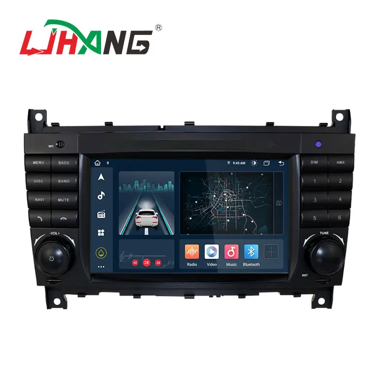 2 din 7inch android 12 Car Multimedia player For Mercedes Benz C-Class W203 CLC 2004-2007 autoradio gps navigation stereo