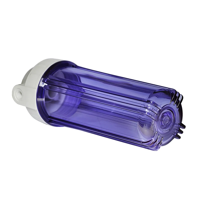 10 Inch Male Thread Transparent Water Filter Housing Backwash