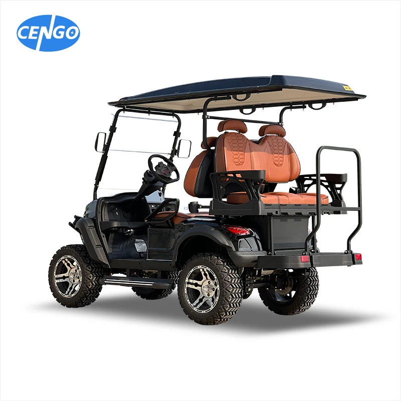 CENGO 4 Person Electric Golf Cart Club Car Golf Buggy Club Golf Cart Buggy for Club car