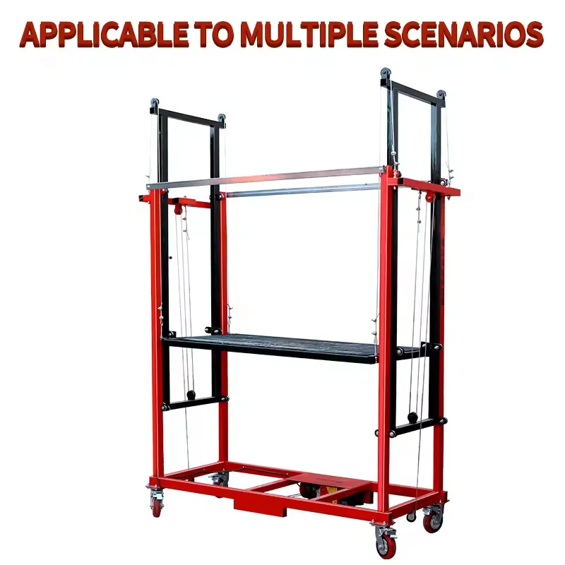 Xuyang 0.5 Ton 3-10 Meters Mobile Telescopic Frame Electric Lifting Ladder Scaffolding Platform For Construction