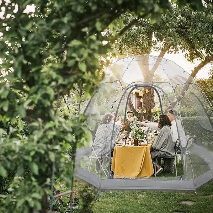 Transparent Bubble House Igloo Dome Tent House Portable Outdoor Winter Camping Ball Tent for Garden Winter Adventures