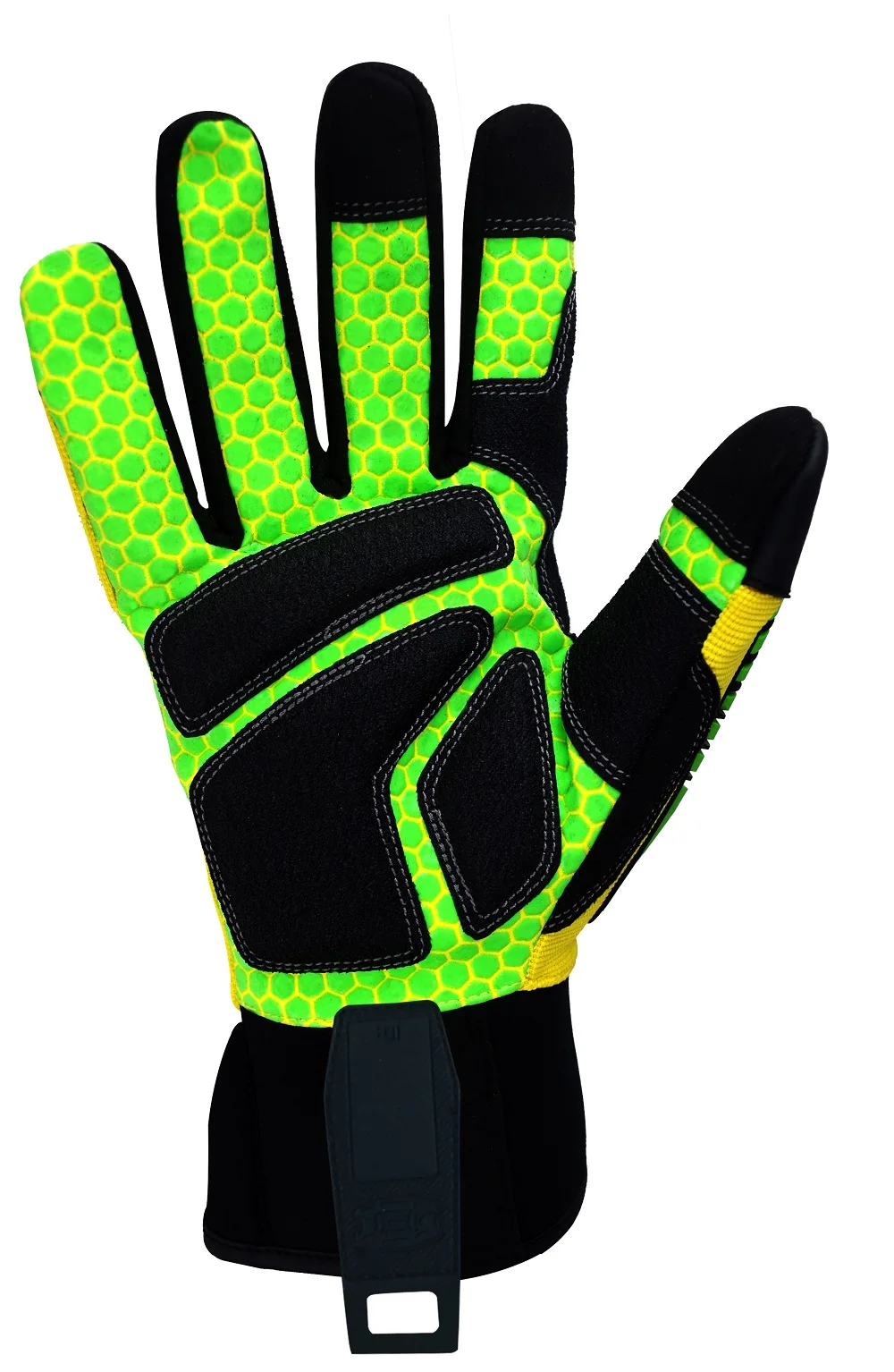 
HIGH-VIS SDXG2 CE EN388 4131 Touch Screen Gloves Impact Gloves Anti-Slip Safety Drilling Shock Absorption Work Gloves 