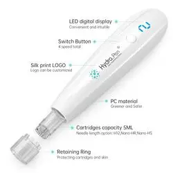Hydrapen H2 нано-игла самоусаживающаяся ручка-штамп сыворотка для кожи Dermapen электрическая микроигла гидравлическая ручка инструменты