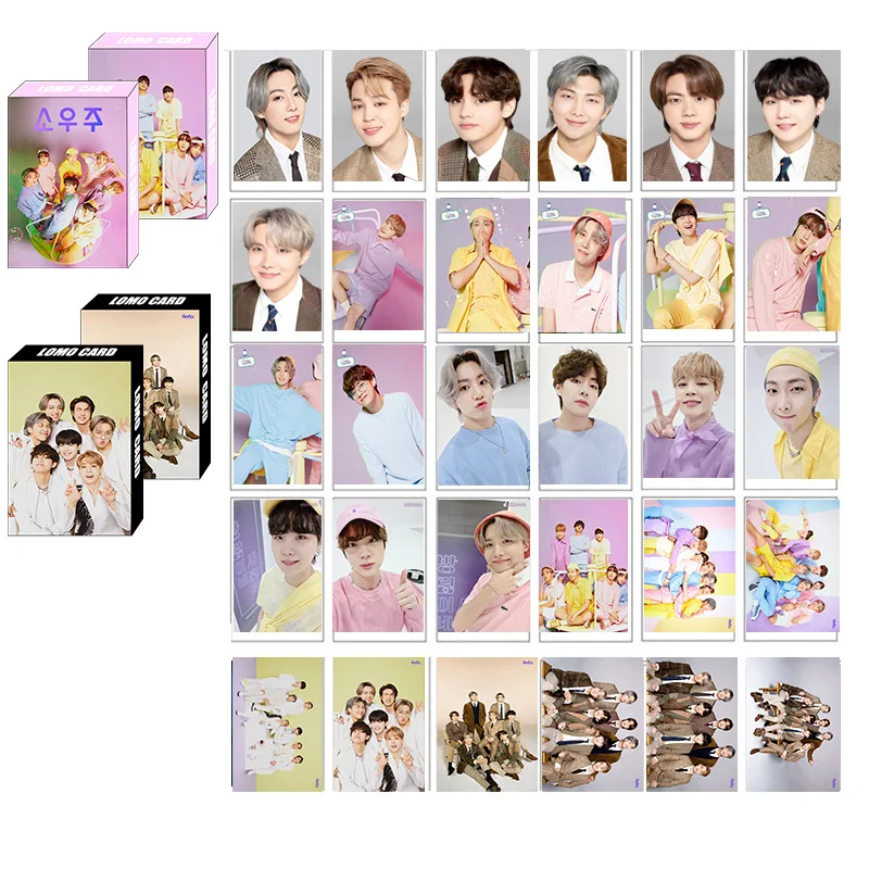 
 Высокое качество 30 шт./кор. Kpop товар Bts Exo Nct Aespa двойной Txt Enhypen Lomo карта Kpop  