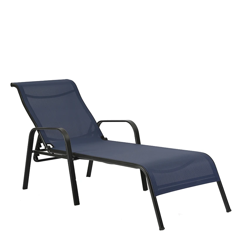 
Beach Poolside Teslin Fabric Outdoor Beach Sun Lounge Cool Net Lounger Chairs 