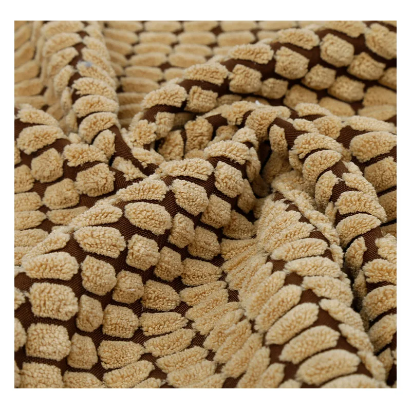 Factory Wholesale Upholstery Sofa Houndstooth Flannel Jacquard Fabric Chenille