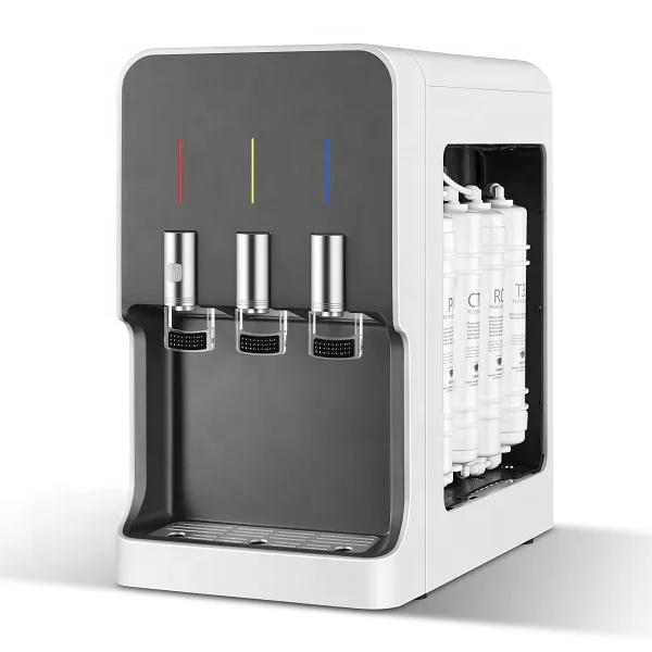Настольная Горячая и теплая вода обратноосмотический очиститель водородной воды без резервуара