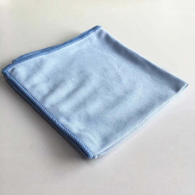 Blue Color Efficient Good Quality Lint Free Microfiber Glass Screen Window Cleaning Towel Cloth For Car Detailing House Cleaning