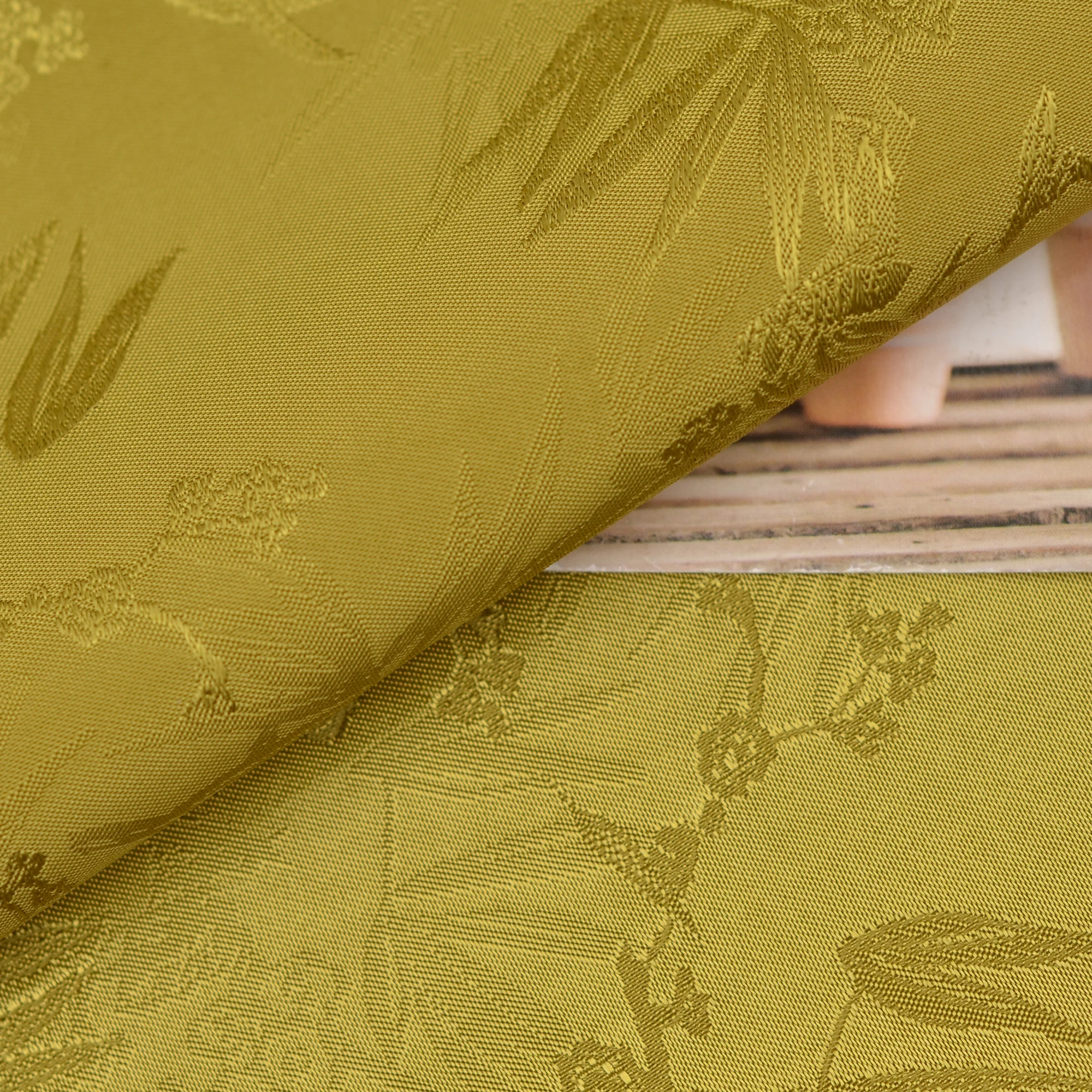 Bamboo dry and strong human silk dark jacquard fabric 165g imitation silk light jacquard satin dress cheongsam fabric