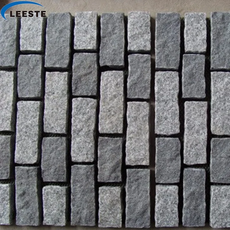 Fumigated wood crates natural split garden cobble paving stone