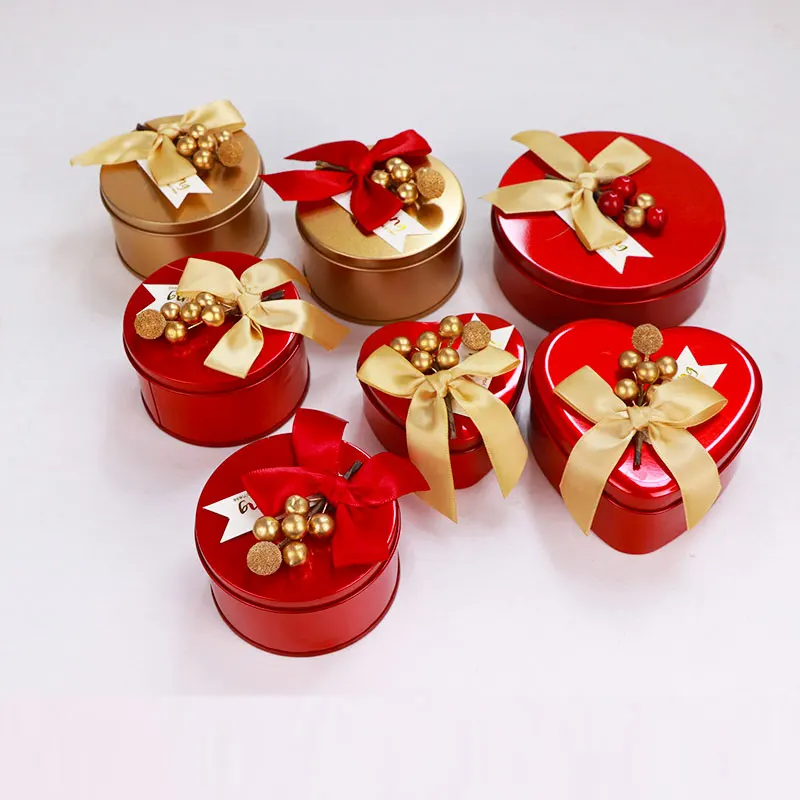 
Fashion designluxury tea tin can candy box wholesale round tin box eyelash vendor customized boxes 