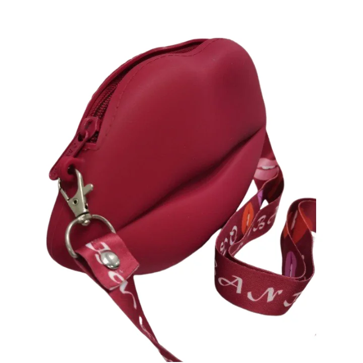 2023 Custom Made Sexy Silicone  Lips Shaped Clutch Purse Party Bags soft Bags