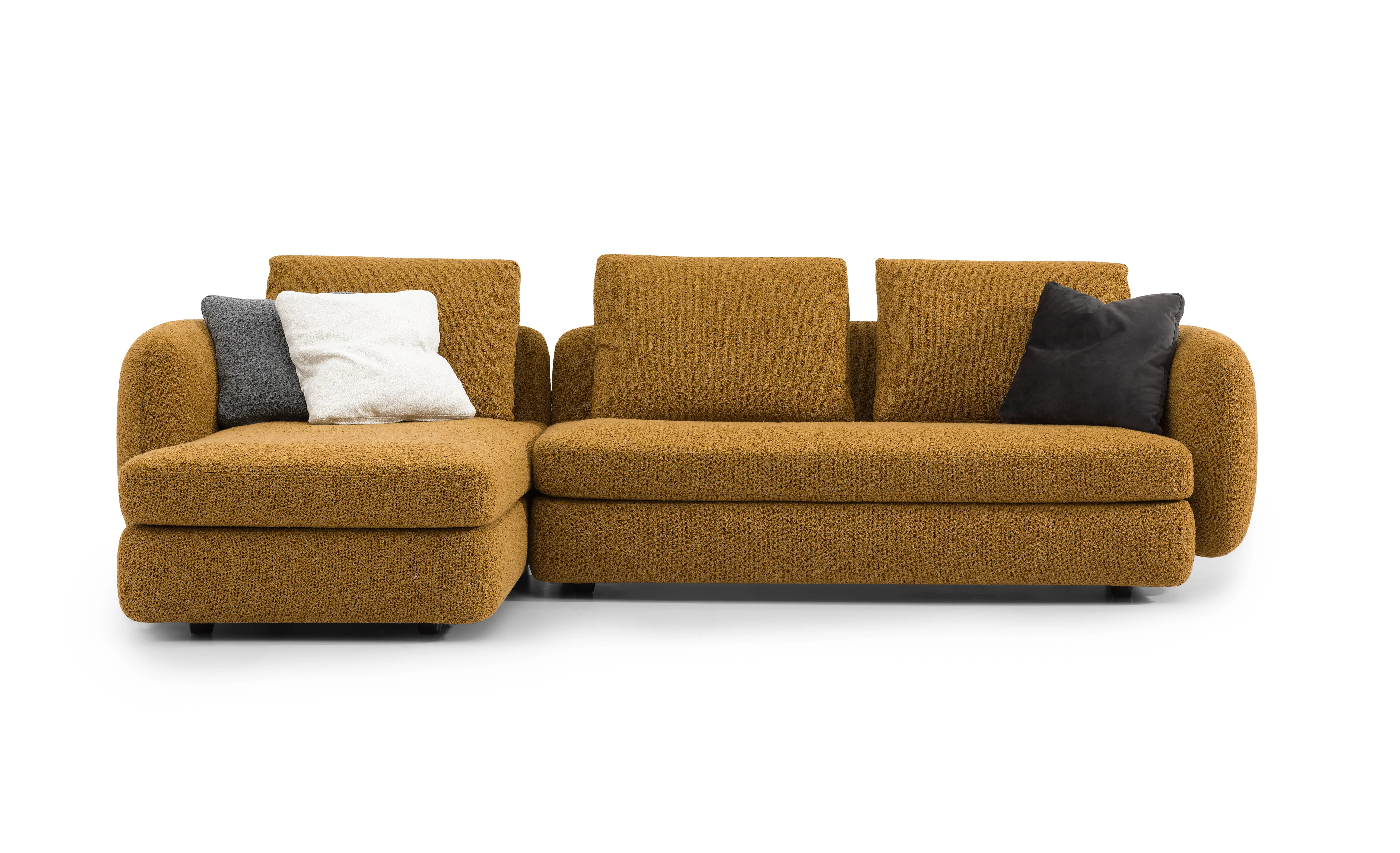 Modular Leather Soft Furniture High Quality  L Shape  Sectional  Corner Living Room Sofa