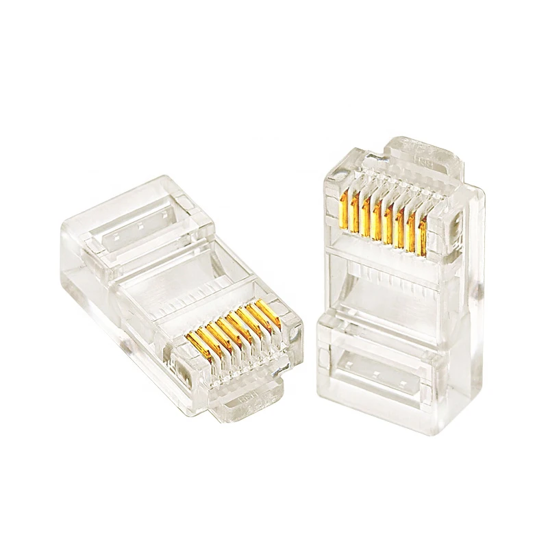 Ethernet Conector RJ45 Plug CAT5 CAT6 UTP RJ45 Pass through Male Connector
