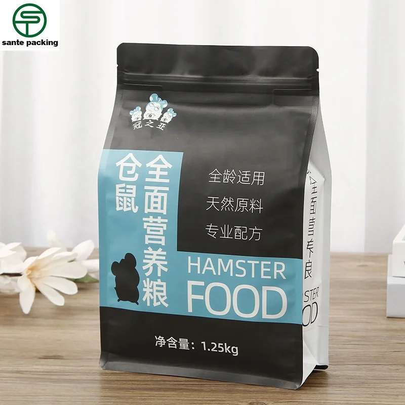 New Arrival Food Grade Quad Sealed  Bag Eco Friendly Paper Bags For Melon Seeds