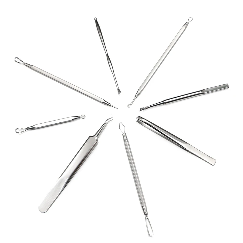 8 Pcs  Acne Needle Set - Pimple Popper Tool Kit Acne Blackhead Removal Needles Pimple Popping Kit Acne Removal Tool Set