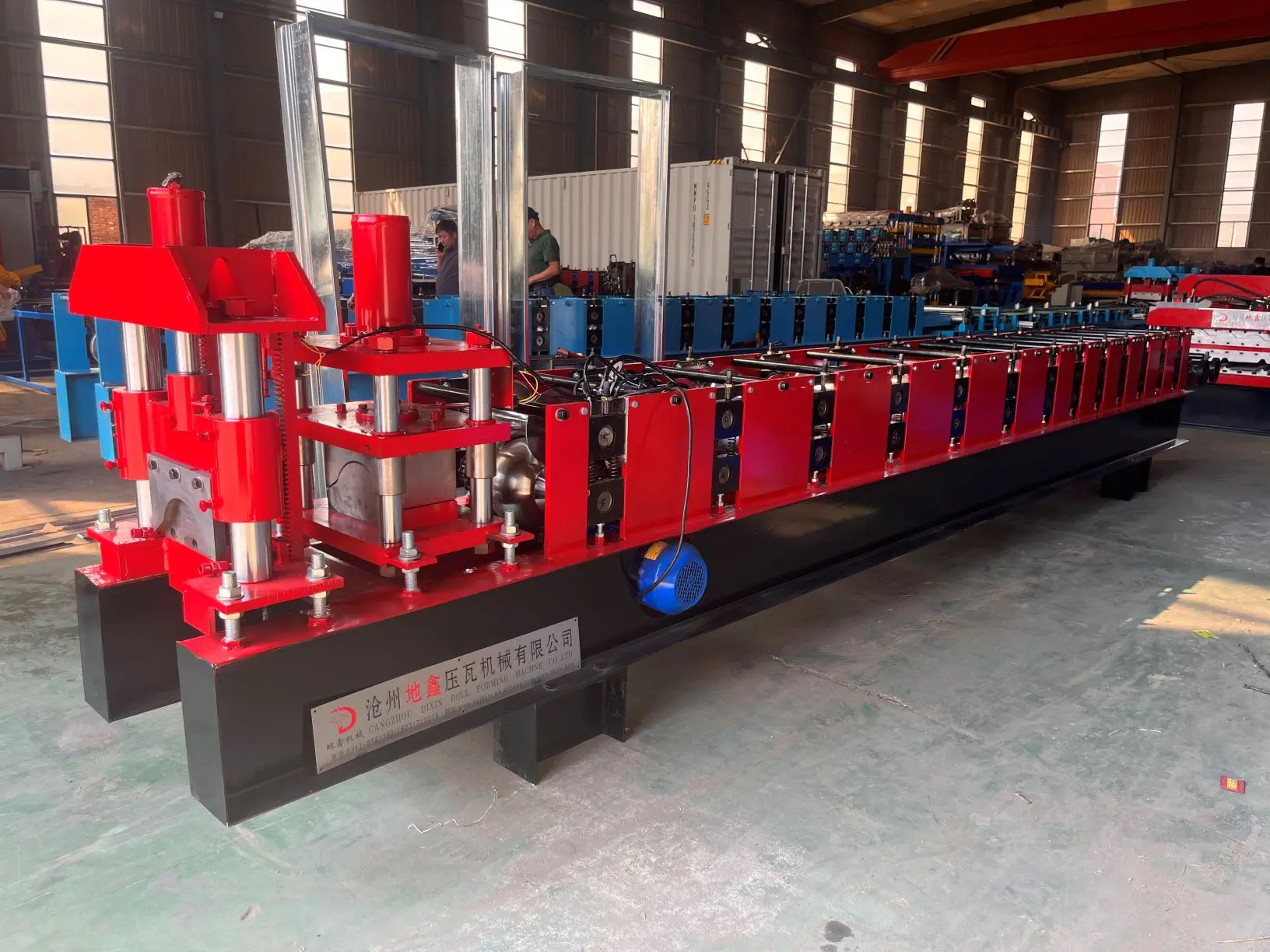 Metal ridge cap roof tile cold roll making forming machine ridge tile making machinery roofing machine