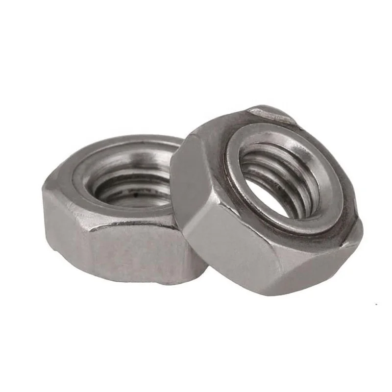 DIN929 Stainless steel Hex weld welding Nut  Fasteners in stock M4 M6 M8 M10 M12