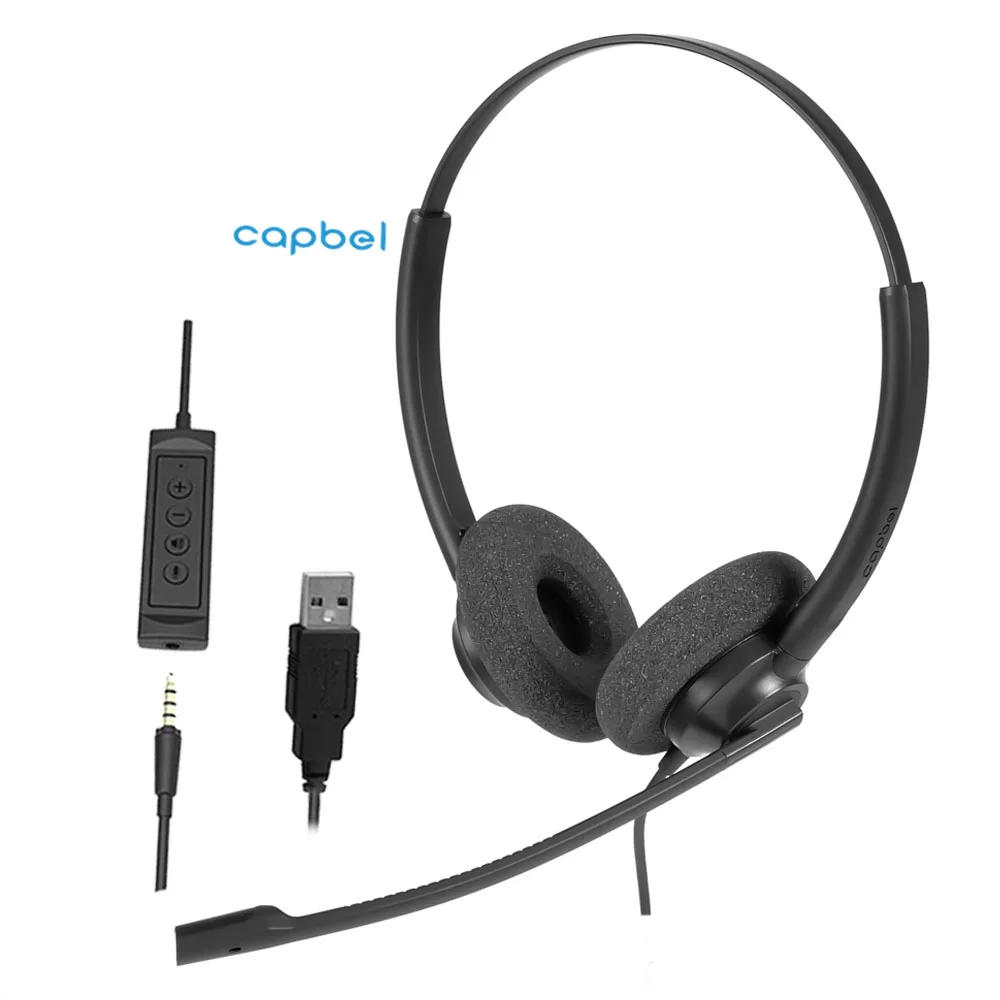 OEM гарнитура Callcenter, шумоподавление, универсальная связь, колл-центр, гарнитура, наушники с микрофоном, проводной USB-разъем