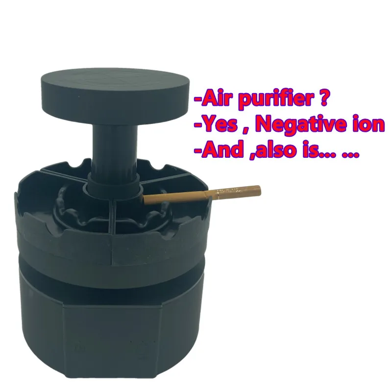 Drop shipping Wireless Super Charging Magnetic Levitation Doll Display Decompress Smokeless Air Purifier Custom Cigar Ashtray