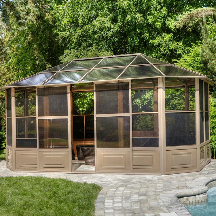 Easy assemble veranda sunroom glass house sunrooms 4 season conservatory sunrooms from CHINA