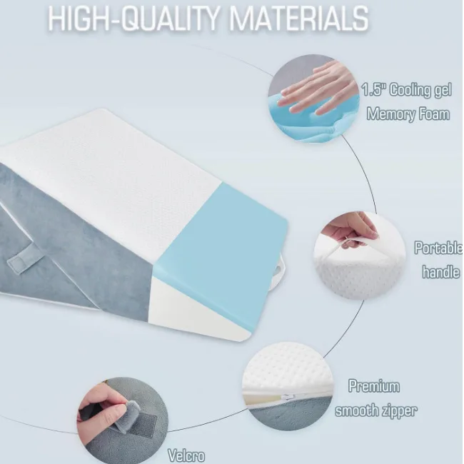 Pillows For Sleeping Memory Foam Bed Gap Filler Mattress Headboard Wedge Pillow Cool