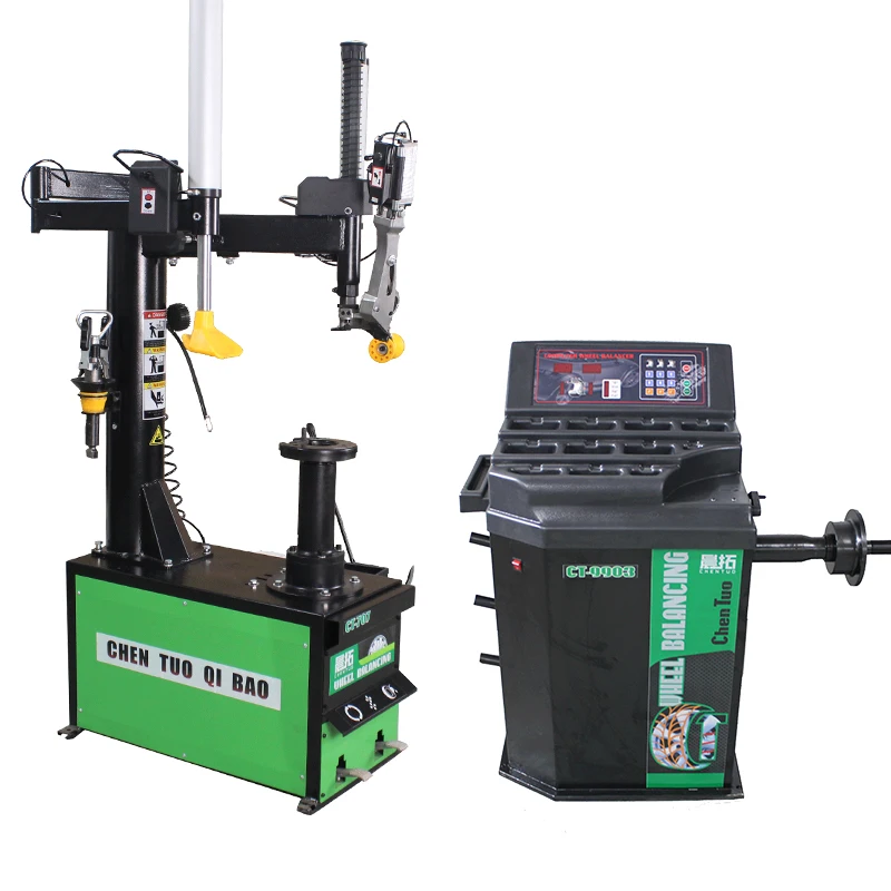 Tire Changer and Wheel Balancing Machine Combo