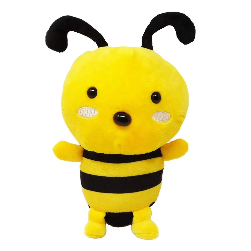 Customized Small Cute Promotional Bee doll Toys Stuffed happy Honeybee Toy